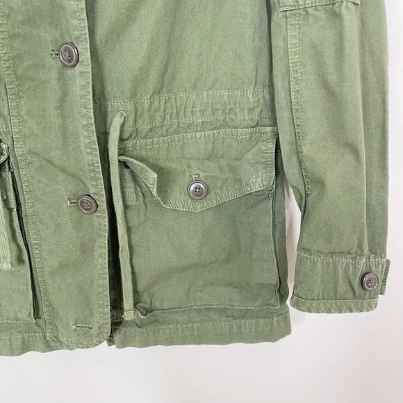 J Crew Womens XXSmall 2XS Field Mechanic Jacket Hillside Green Cotton Utility - Picture 4 of 12